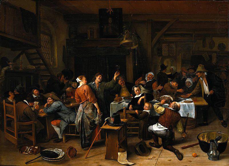 Jan Steen A company celebrating the birthday of Prince William III, 14 November 1660 china oil painting image